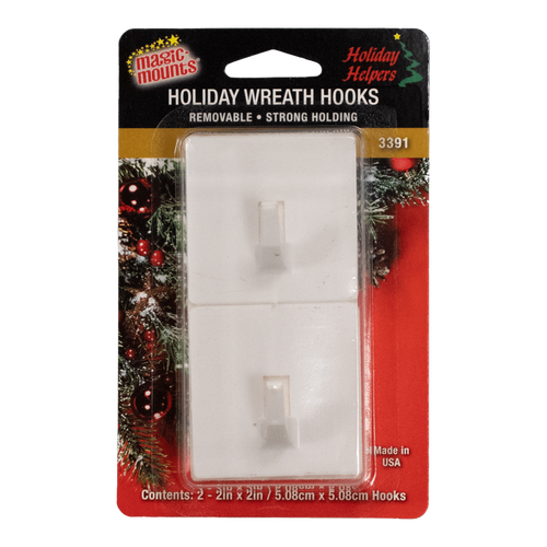 Plastic Wreath Hooks | 2-Pack, 12-Case