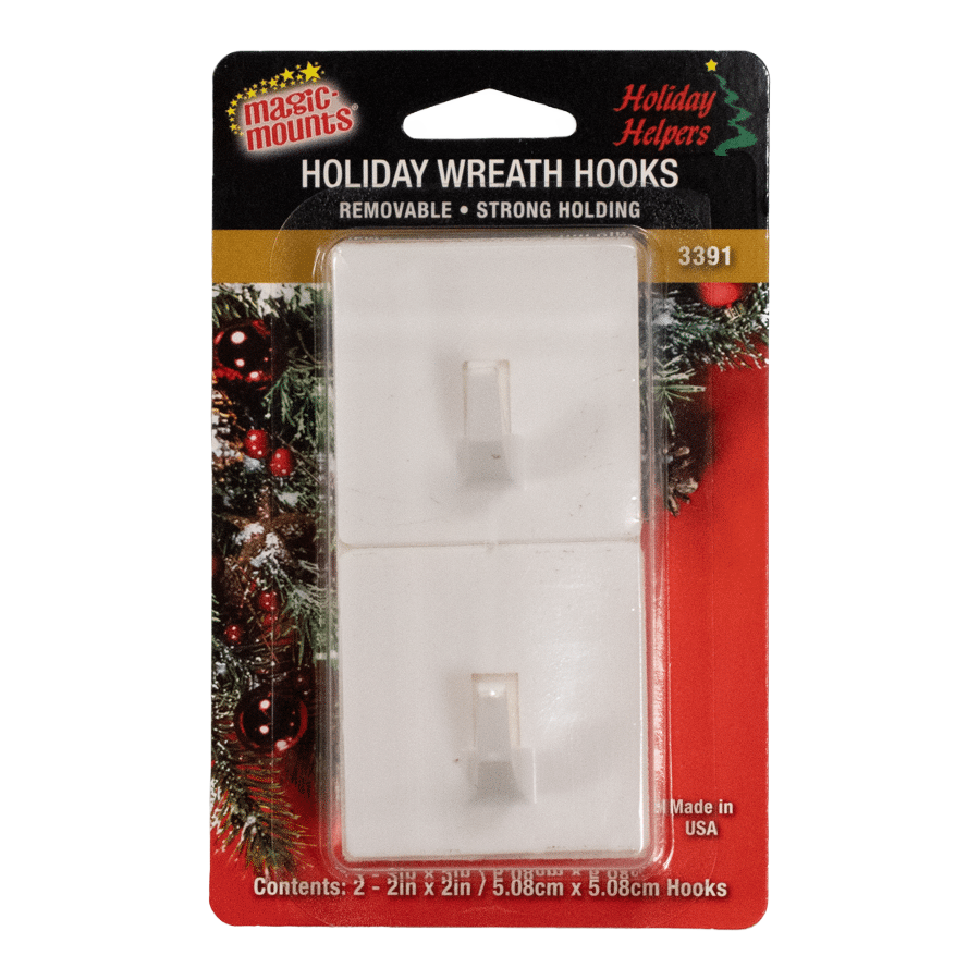 Plastic Wreath Hooks | 2-Pack, 12-Case