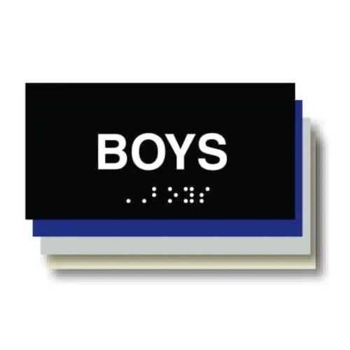 ADA Boys Restroom Plaque 6