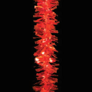 6" Regular H-Cut PVC - Red - Unbranched Garland