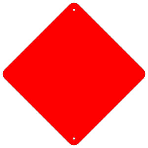End of Road Marker - Red