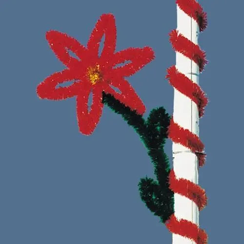 5-1/2' Garland Single Poinsettia