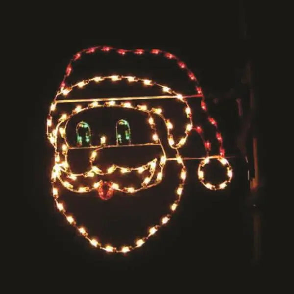 5' Santa Face -	Pole Mount Decoration