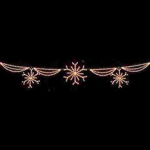 40' Silhouette Deluxe Snowflake Skyline