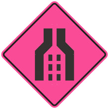 Load image into Gallery viewer, W4-2 Double Merge Symbol - Roll Up Sign