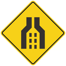 Load image into Gallery viewer, W4-2 Double Merge Symbol - Roll Up Sign