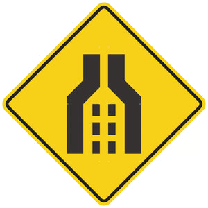 W4-2 Double Merge Symbol - Roll Up Sign