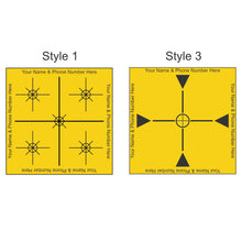 Load image into Gallery viewer, Reflective Laser Survey Targets - Yellow