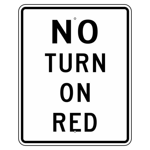R10-11A No Turn On Red Sign