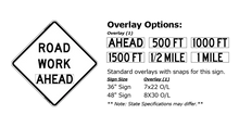 Load image into Gallery viewer, W20-1 Road Work Ahead - Roll-Up Sign