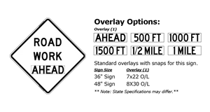 W20-1 Road Work Ahead - Roll-Up Sign