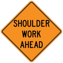Load image into Gallery viewer, Shoulder Work Ahead - Roll-Up Sign