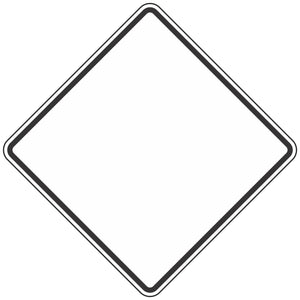 Blank Sign with Border - Roll-Up Sign