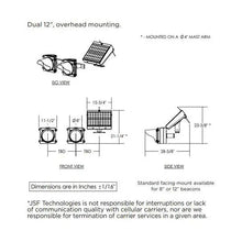 Load image into Gallery viewer, Dual, Overhead Mounting Programmable Beacon | SZ-3412