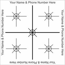 Load image into Gallery viewer, Reflective Laser Survey Targets - White