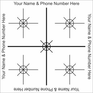 Reflective Laser Survey Targets - White