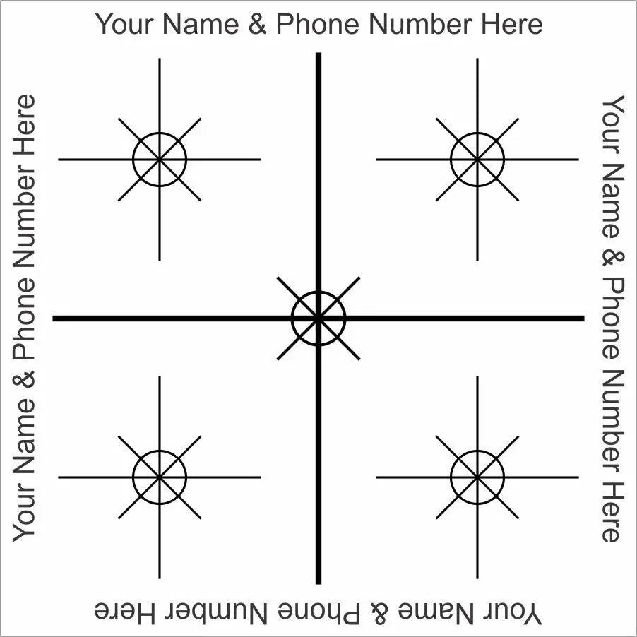 Reflective Laser Survey Targets - White