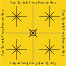 Load image into Gallery viewer, Reflective Laser Survey Targets - Yellow