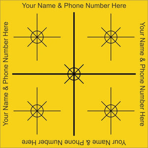 Reflective Laser Survey Targets - Yellow
