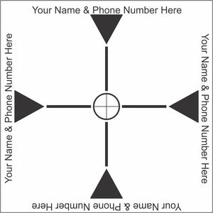 Reflective Laser Survey Targets - White