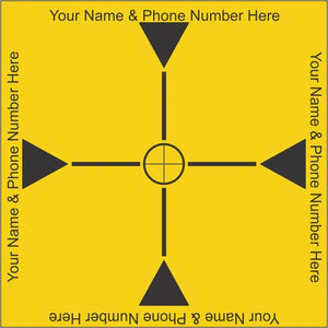 Reflective Laser Survey Targets - Yellow