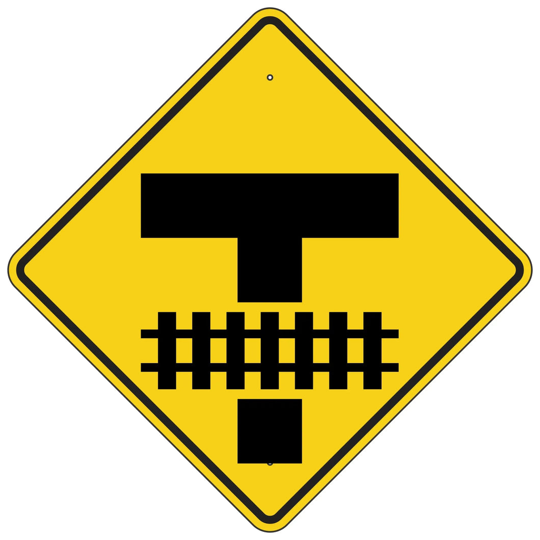 W10-11 Railroad Crossing Advanced Warning Symbol Sign 36