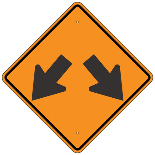 W12-1 Double Arrow Sign