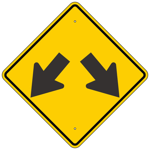 W12-1 Double Arrow Sign