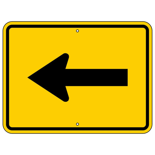 W16-5P Left Arrow Sign