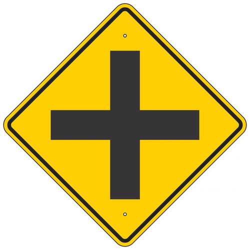 W2-1 Intersection Warning Sign