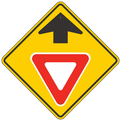 W3-2  Yield Ahead Symbol Sign