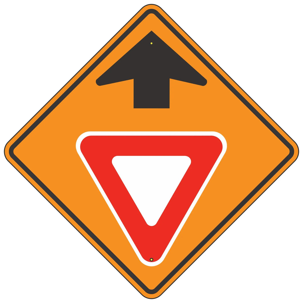 W3-2 Yield Ahead Symbol Sign