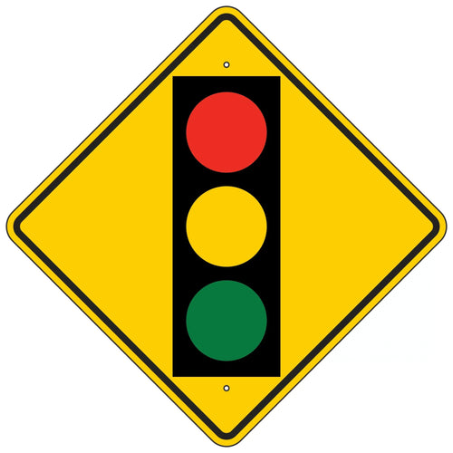 W3-3 Signal Ahead Symbol Sign