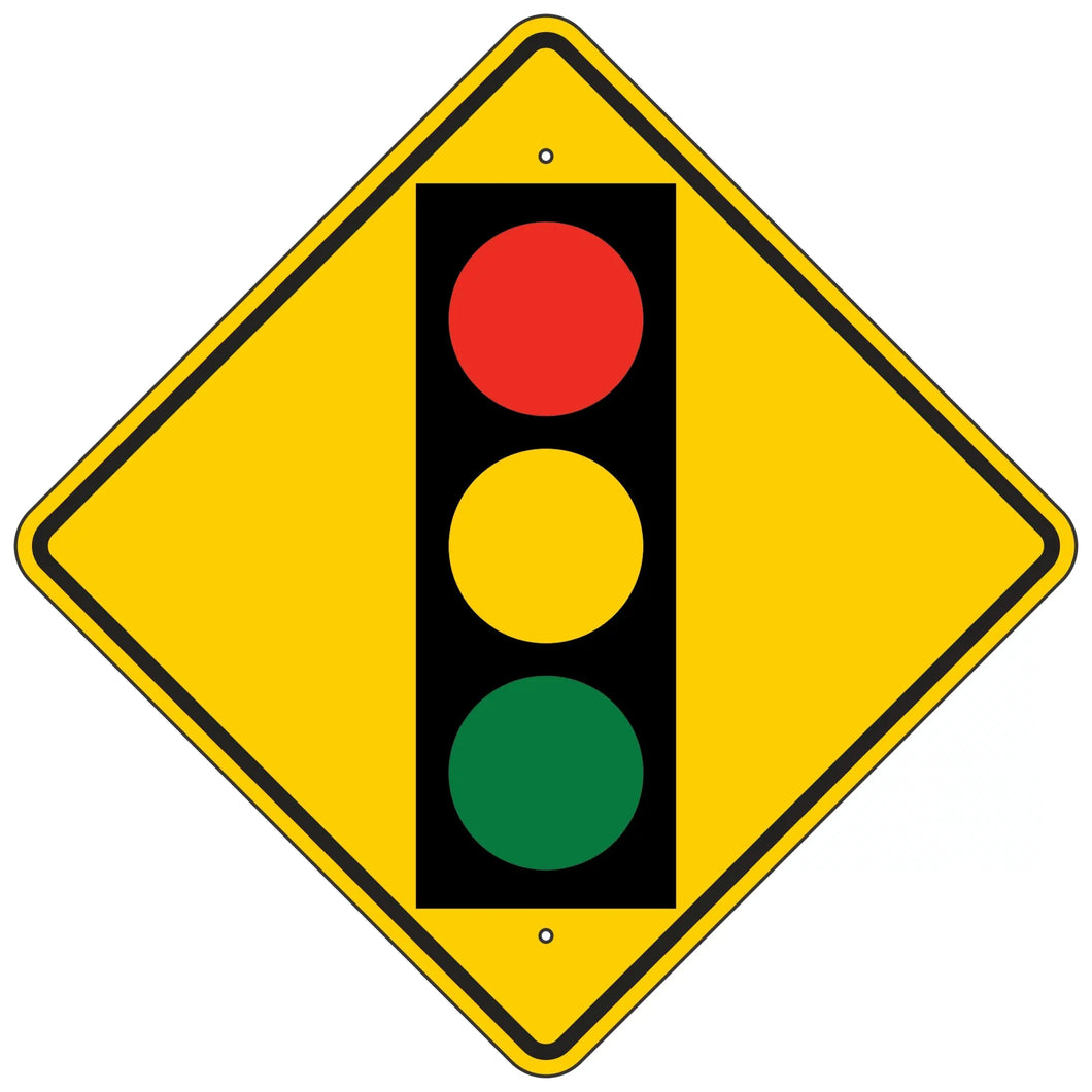 W3-3 Signal Ahead Symbol Sign