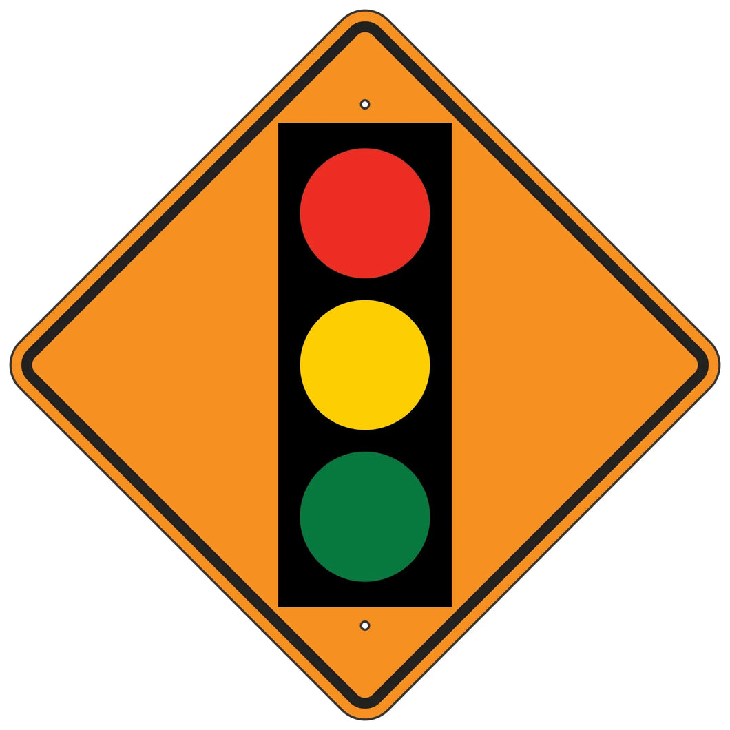 W3-3 Signal Ahead Symbol Sign