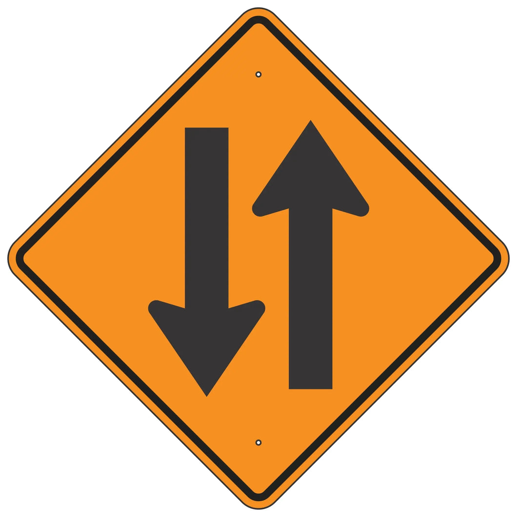 W6-3 Two-Way Traffic Sign