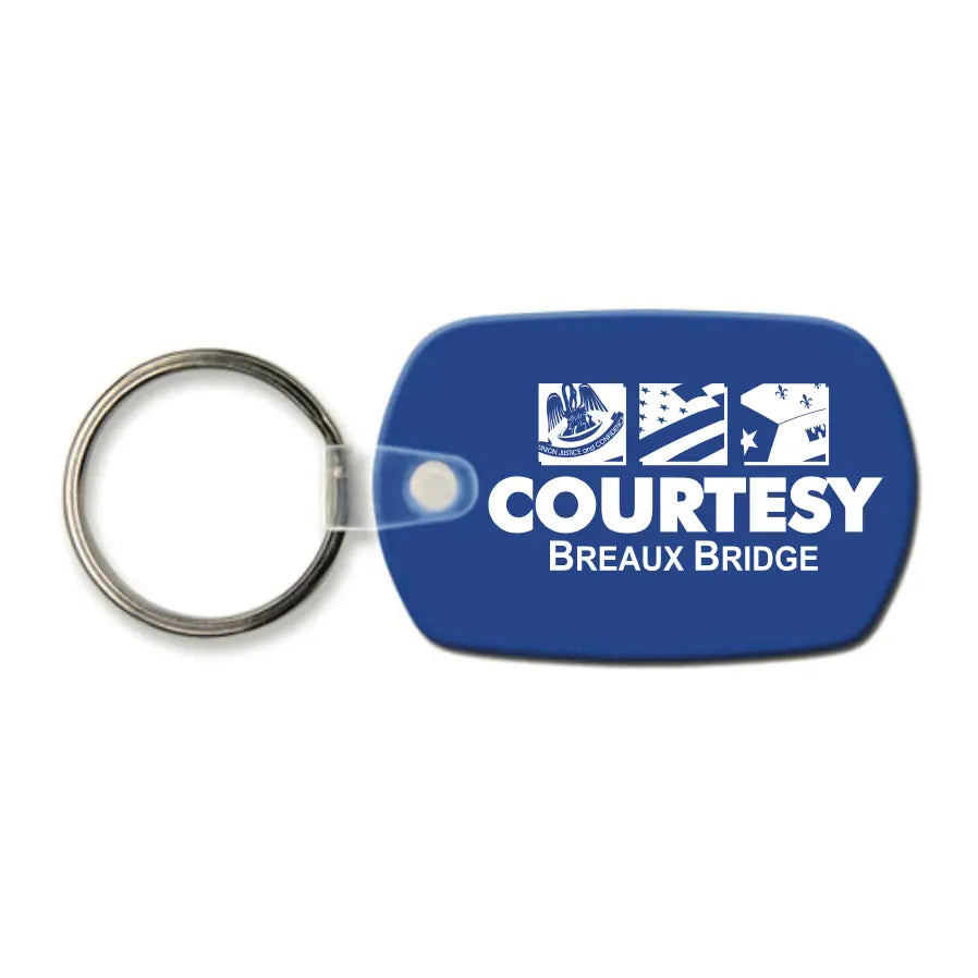 Custom Standard Oval Vinyl Key Tag