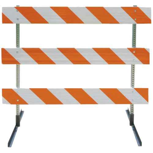Type III Barricade - Square Posts, Angle Iron Feet