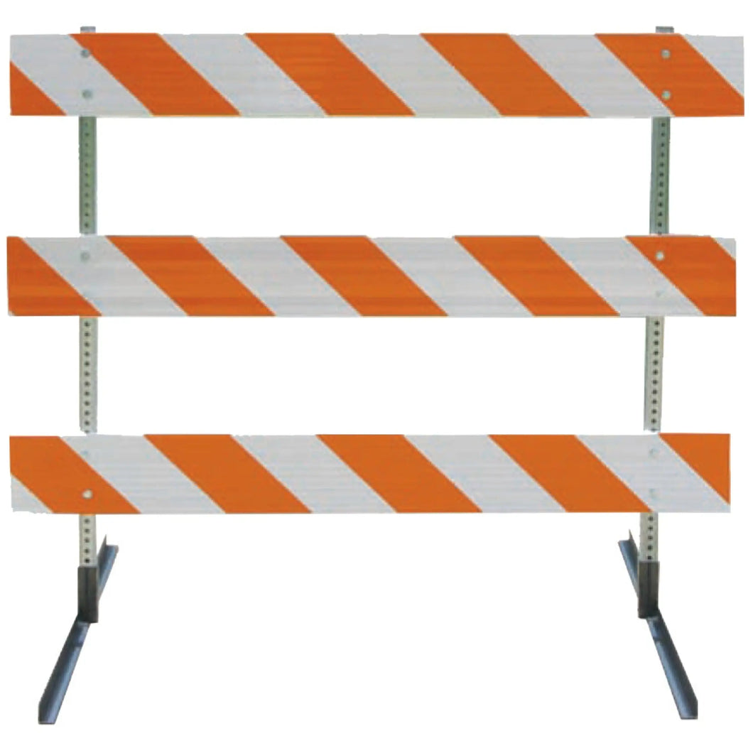 Type III Barricade - Square Posts, Angle Iron Feet